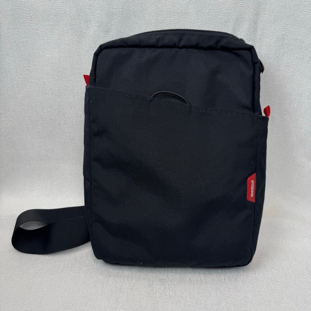 Phil & Teds Unisex Universal Black Mini Diddie Diaper Bag, Laptop  with Zip Top